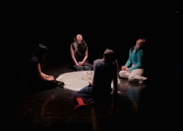 Documentation of 'Suspicious Stain' (2024), Teatterikorkeakoulu, Helsinki 